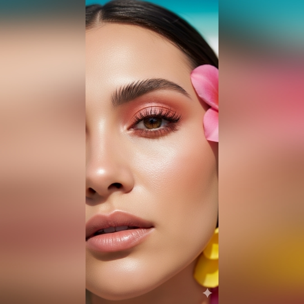 Flower Beauty By Drew Barrymore Petal Play Shadow Quad Berry-More (New)